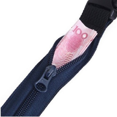 CINTURON DE NYLON CON CREMALLERA SECRETA PARA PORTAR DINERO DISCRETAMENTE