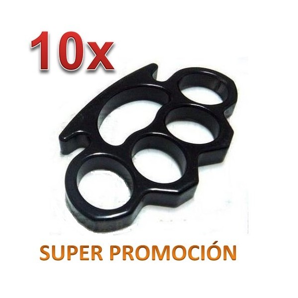 10 PUÑOS AMERICANOS EN ACERO COLOR NEGRO Ó CROMADO CON FUNDA DE NYLON INCLUIDA