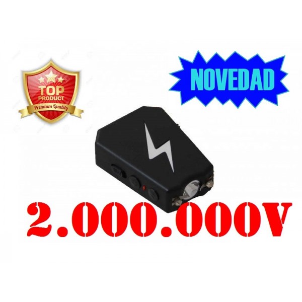 DEFENSA ELECTRICA MODELO ERGONOMICO SUPERPOTENTE CON 2 MILLONES DE VOLTIOS Y DESCONECTOR DE SEGURIDAD