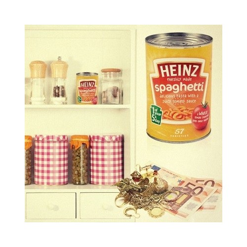 BOTE DE CAMUFLAJE / LATA DE OCULTACIÓN HEINZ (SPAGHETTI)