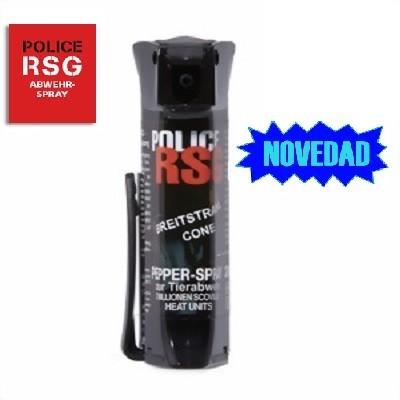 SPRAY DEFENSA PERSONAL DE GAS PIMIENTA POLICE RSG 4 JET EFICAZ CONTRA TODA AGRESION