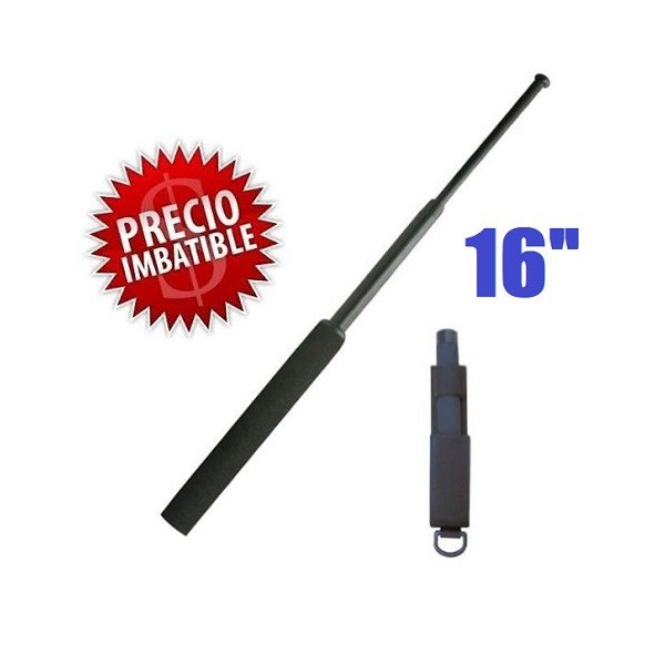 DEFENSA EXTENSIBLE 16" EN ACERO MANGO GOMAESPUMA CON FUNDA