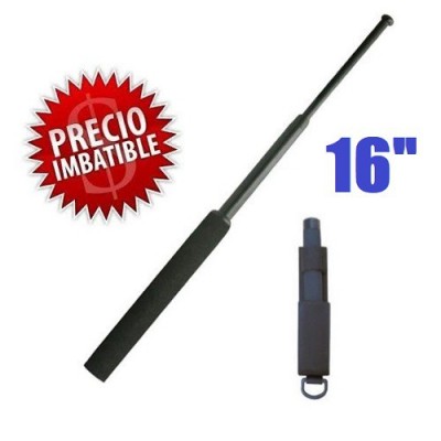 DEFENSA EXTENSIBLE 16" EN ACERO MANGO GOMAESPUMA CON FUNDA