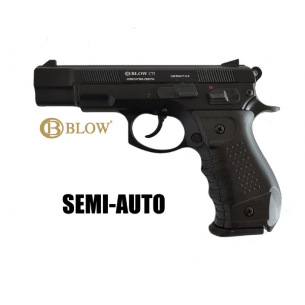 PISTOLA FOGUEO DETONADORA MODELO BERETTA BLOW C75 9MM PAK