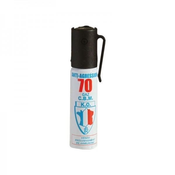 Spray defensa personal gas CS lacrimógeno 25ml contra agresores