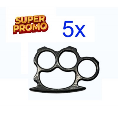 PUÑOS AMERICANOS NEGROS MODELO STANDARD 3 DEDOS PACK