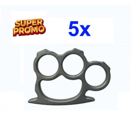PUÑOS AMERICANOS PLATEADOS MODELO STANDARD 3 DEDOS PACK